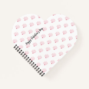 Carnet Cœurs roses "XOXO"Joyeuse Saint-Valentin