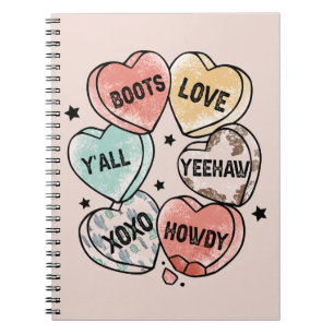Carnet Coeurs thématiques Cowboy Cowgirl