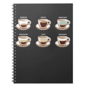 Carnet Coffee Cup Espresso Americano Cappuccino Drinker