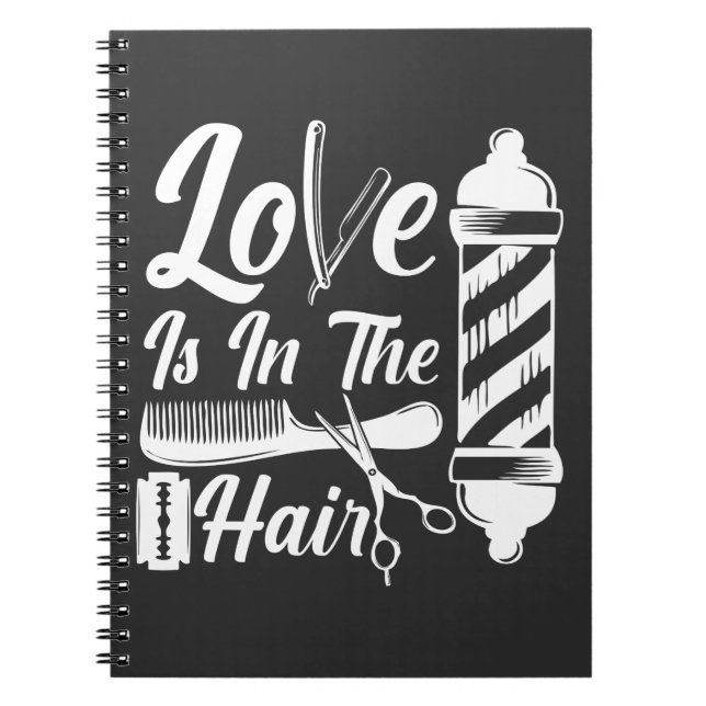 Carnet Coiffeur Cosmetologie Graduation Barber Salon (Devant)