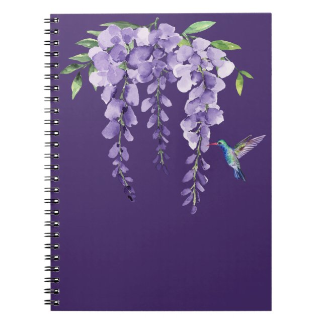 Carnet Colibri et Wisteria (Devant)