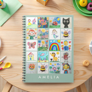 Carnet Collage de 20 dessins Souvenir d'art pour enfants