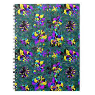 Carnet Collage de fleur de lis