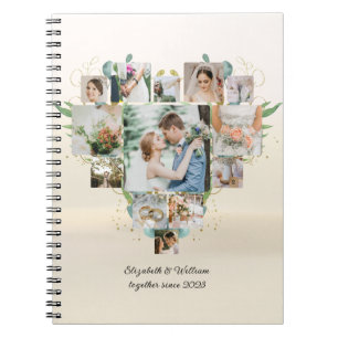 Carnet Collage de photos du coeur Romantic Couple Mariage