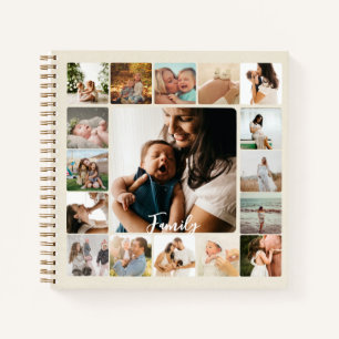 Carnet Collage de plusieurs photos simple Frame Family Di