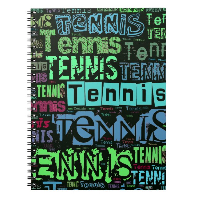 Carnet Collage des textes de tennis (Devant)