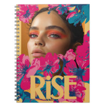 Collage d'une femme avec des fleurs vibrantes