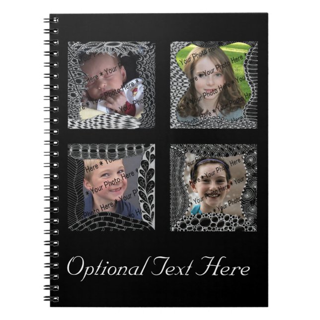 Carnet Collage génial de cadre de tableau de griffonnage (Devant)