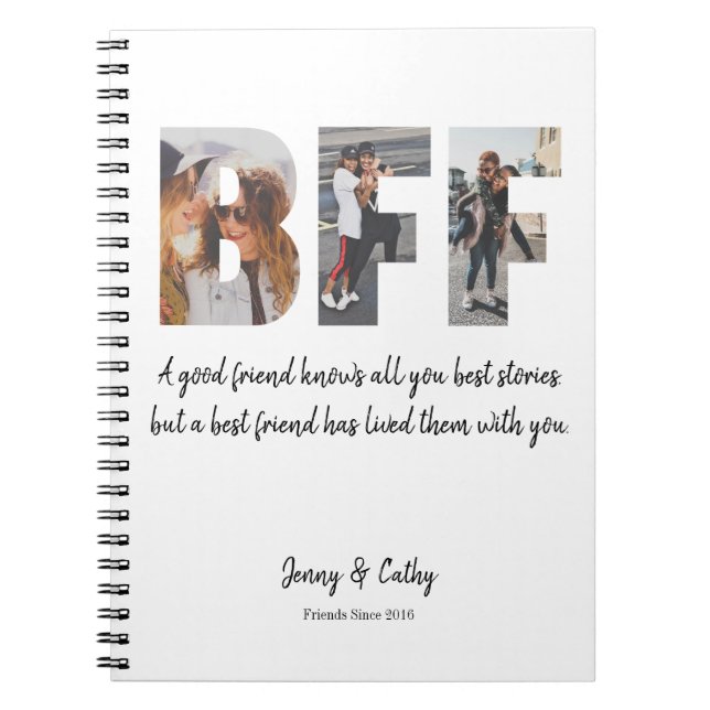 Carnet Collage photo BFF tendance Best Friend Forever Quo (Devant)