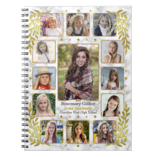 Carnet Collage photo du lycée Marbre or