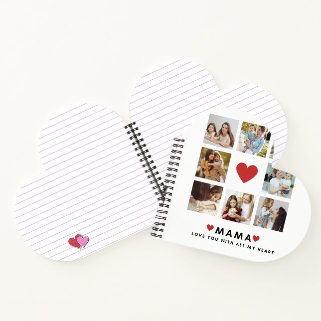 Carnet Collage Photo Maman We Love You Best Mother Cadeau (Créateur téléchargé)