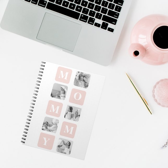 Carnet Collage tendance Photo & Pastel rose Meilleur cade (Créateur téléchargé)