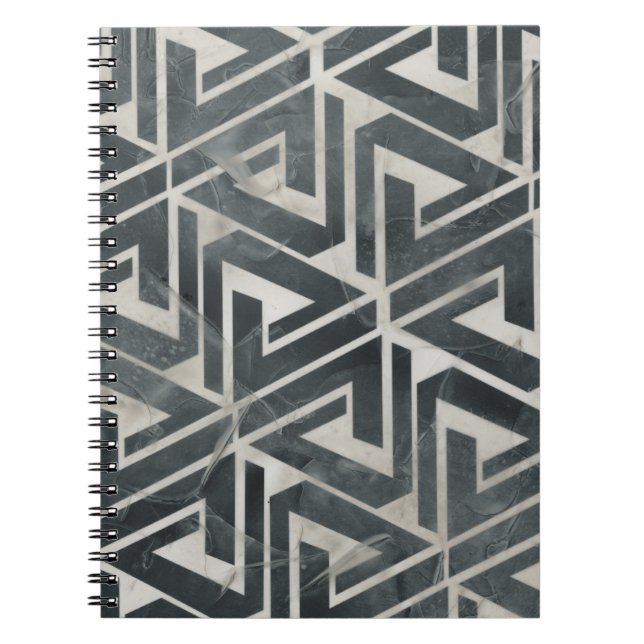 Carnet Collection de carreaux neutres - Géométrique (Devant)