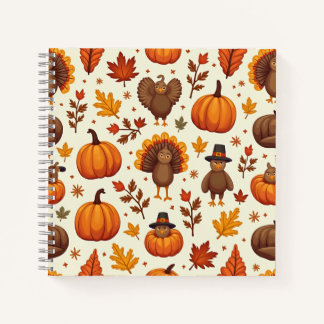 Carnet Collection de personnages de Thanksgiving