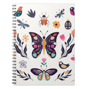 Carnet Collection d'éléments d'été du printemps à la main