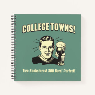 Carnet College Towns : 2 librairies 300 bars