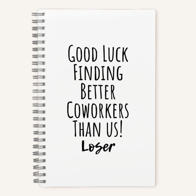 Carnet collègue, collègue, adieu, bonne chance T-shirt (Recto)