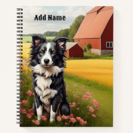 Carnet Collie frontalier à la ferme