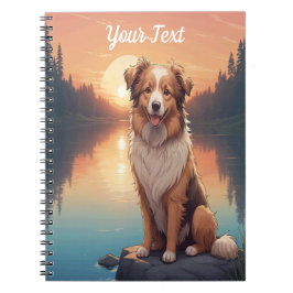 Carnet Collie Shepherd par le lac
