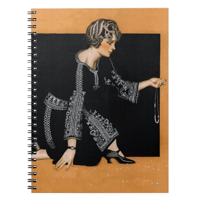 Carnet Collier cassé de perle (Devant)