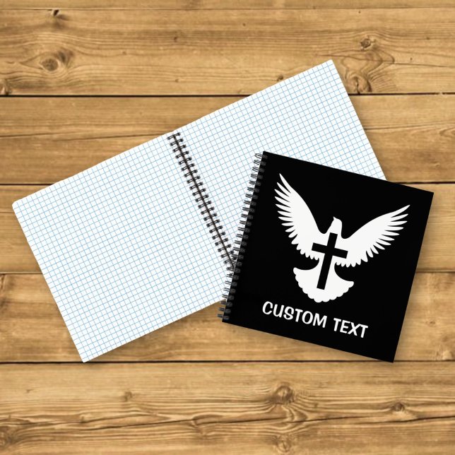 Carnet Colombe avec croix (Créateur téléchargé)
