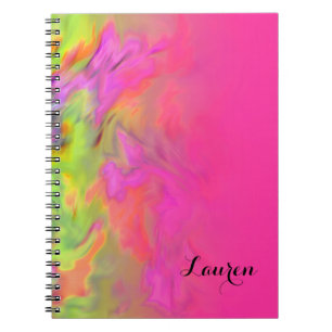 Carnet Colorant bat mitzvah rose chaud et vert type