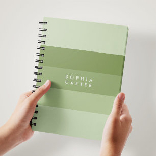 Carnet Colorbloc Sage horizontal Grandes vertes Monogramm