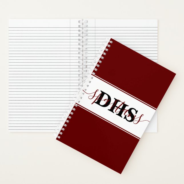Carnet colorblock scolaire personnalisé (À l'intérieur)