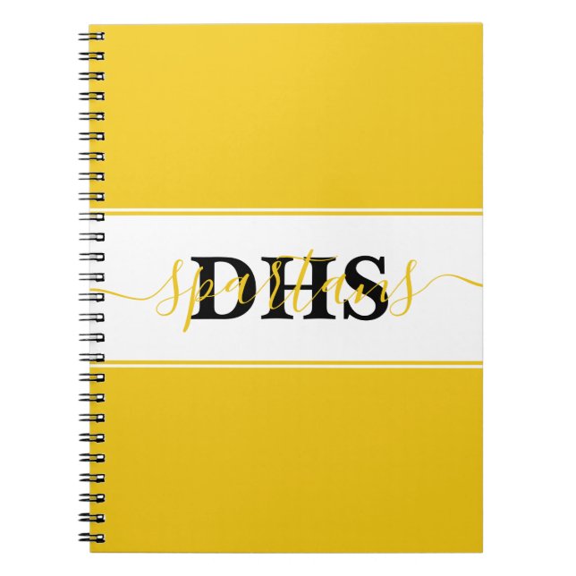Carnet colorblock scolaire personnalisé (Devant)