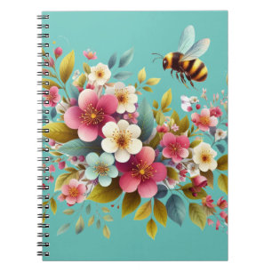 Carnet Coloré, Abeille printanière/florale