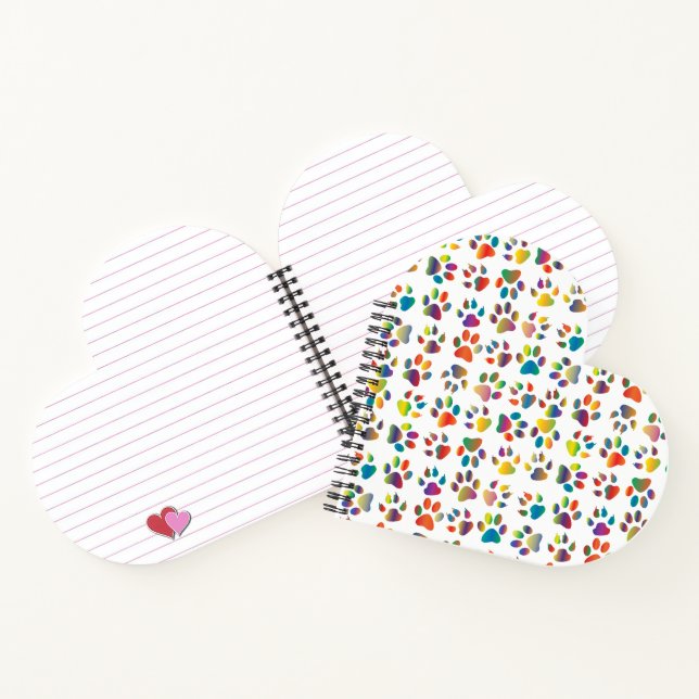 Carnet coloré Doggie Paws (Intérieur)