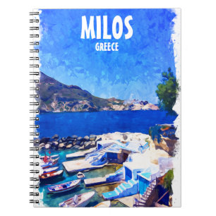 Carnet Coloré Milos Grèce Travel Art
