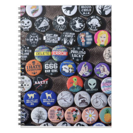 Carnet Coloré Vintage Retro Badge Collection