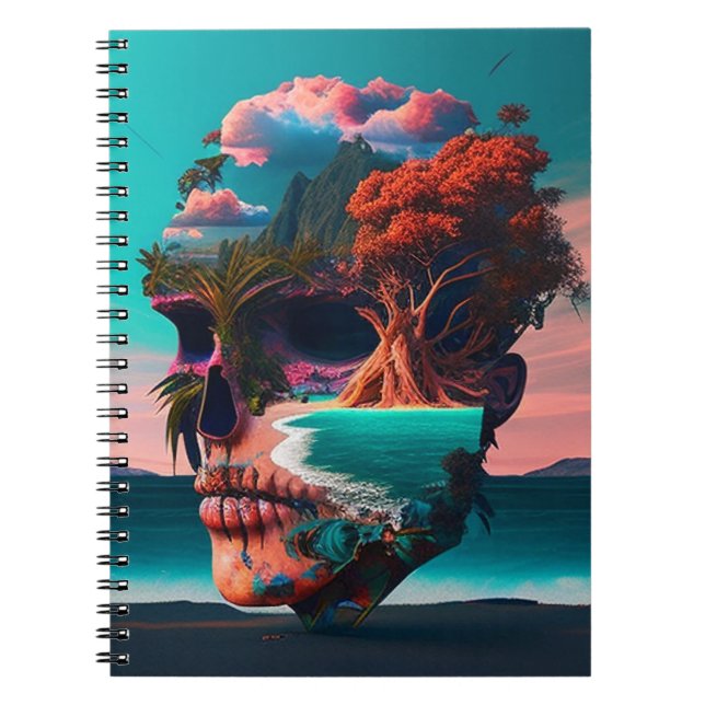 Carnet Colored skull (Devant)