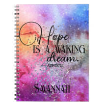 Colorée Girly Hope Citation inspirée pour elle