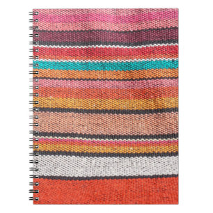 Carnet Colorée mexicaine, style péruvien surface de tapis