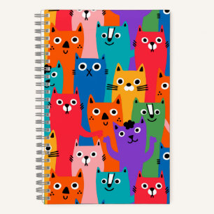 Carnet Colorful cats