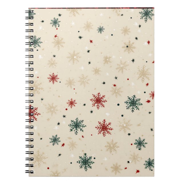 Carnet Colorful Christmas Notebook – Festive Winter Desig (Devant)