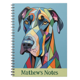 Carnet Colorful Cubist Great Dane