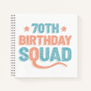Carnet Colorful Distressed 70e anniversaire