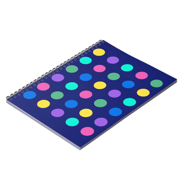 Carnet Colorful Geometric Dots (Côté gauche)