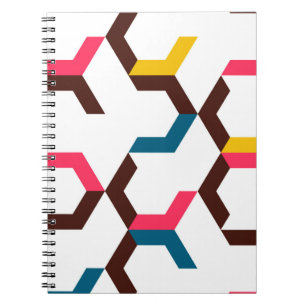 Carnet Colorful, modern, cool trendy chevron arrow shapes