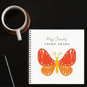 Carnet Colorful Moderne Cute enseignant Appréciation Cade