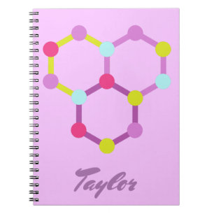Carnet Colorful molecule model