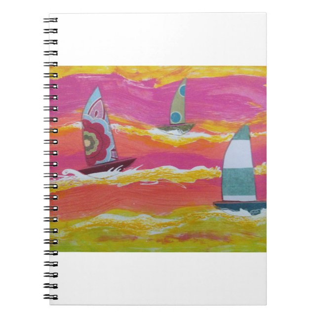 Carnet Colorful Sailboats2  (Devant)