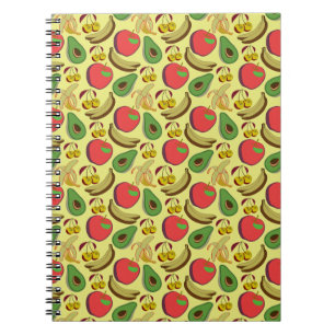 Carnet Colorful tropical fruit seamless pattern