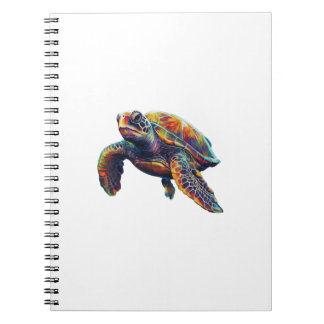 Carnet Colorful underwater sea turtle dreamlike beautiful