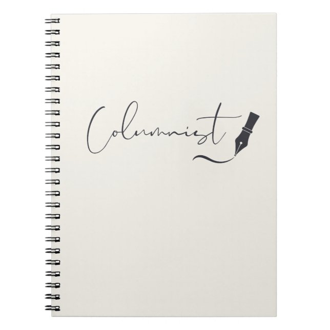 Carnet Columnist Script Notebook – Minimalist Writing Pen (Devant)