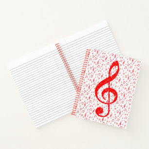 Carnet Comédie musicale rouge et blanc