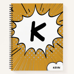 Carnet Comic Personnalisé Avec Nom Personnalisé